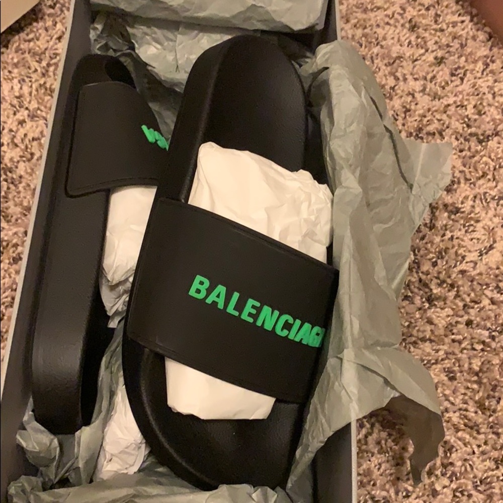 Balenciaga rubber pool slides